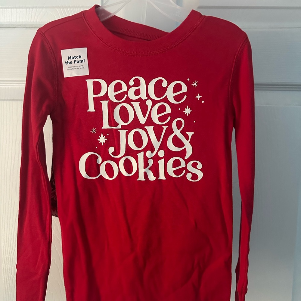 Old Navy Red Festive Pajama Set with Playful Print
